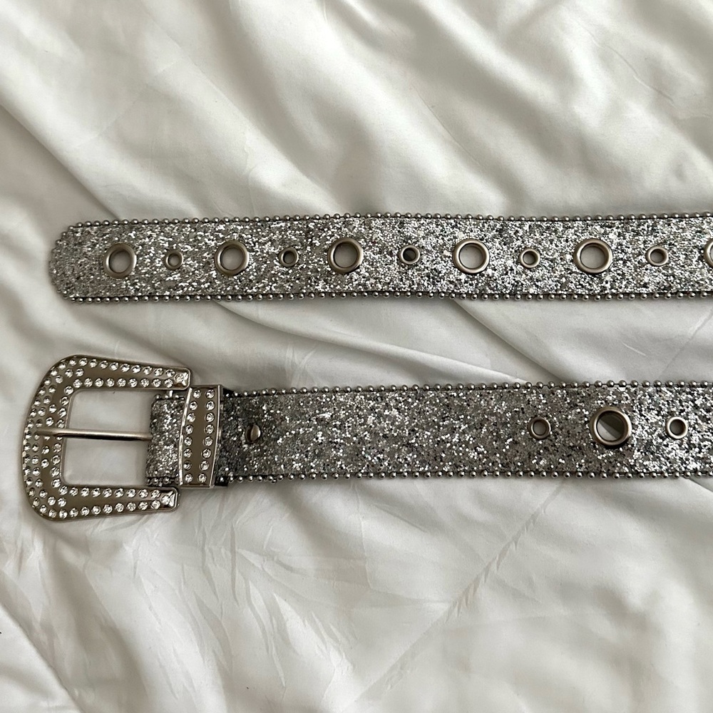 glitter rhinestone belt